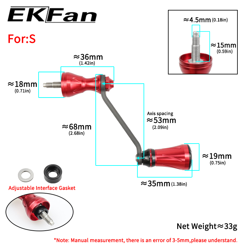 EKfan Manivela de Fibra de Car - Spinning Reel reseña y precio